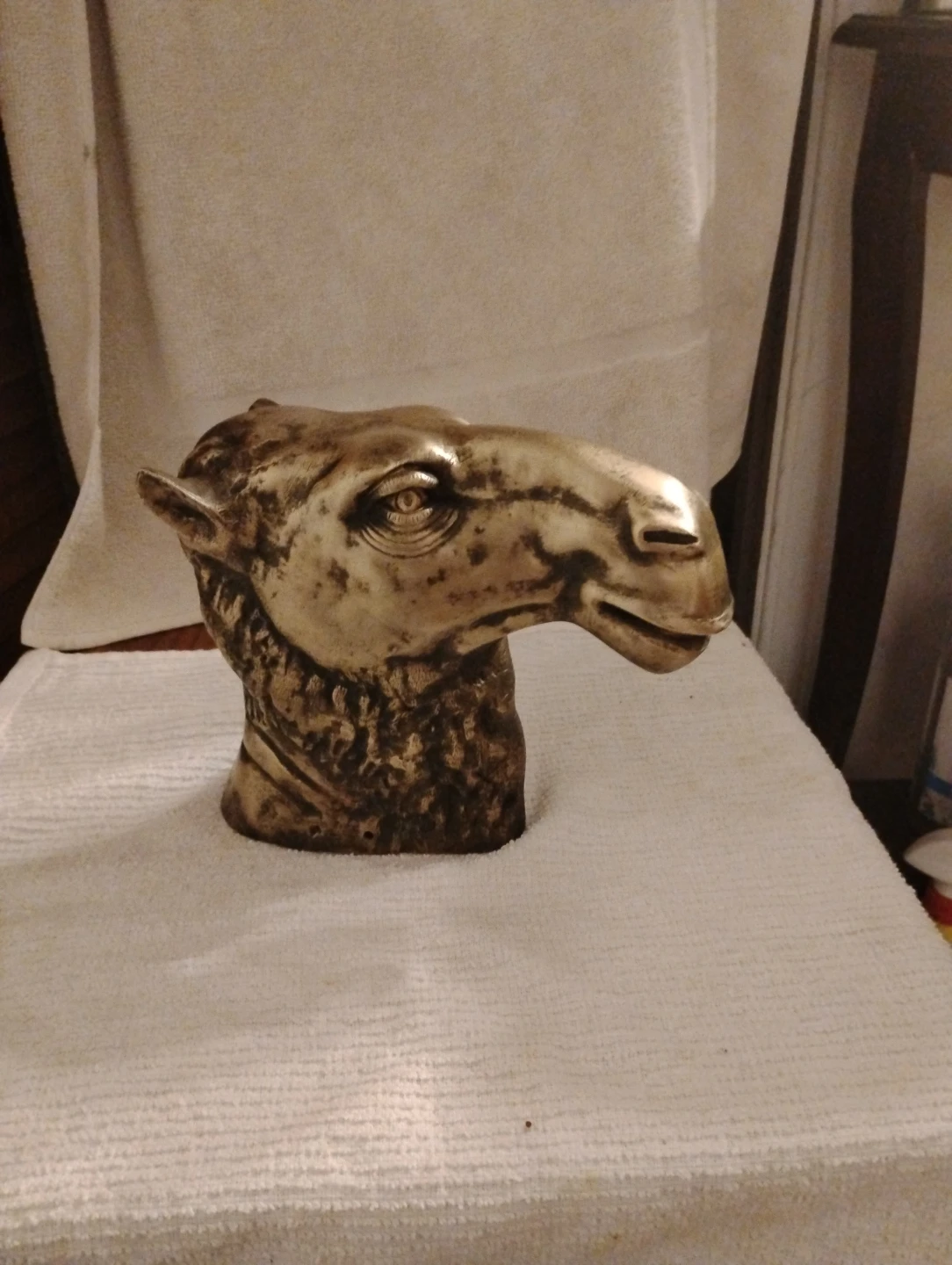 Vintage Camel Head Figurine