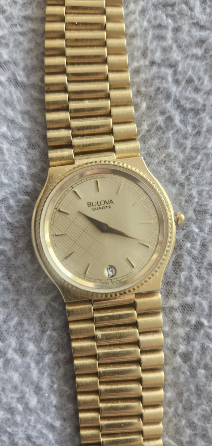 Bulova Quartz Gold Tone Watch