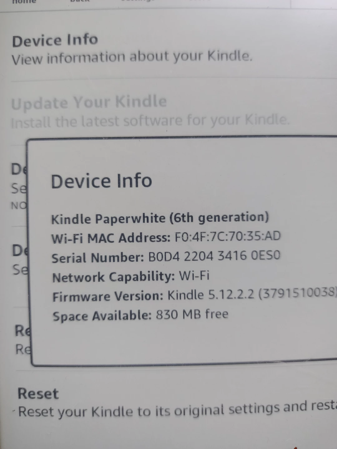 Amazon Kindle Paperwhite (6th Gen) E-Reader - photo 4