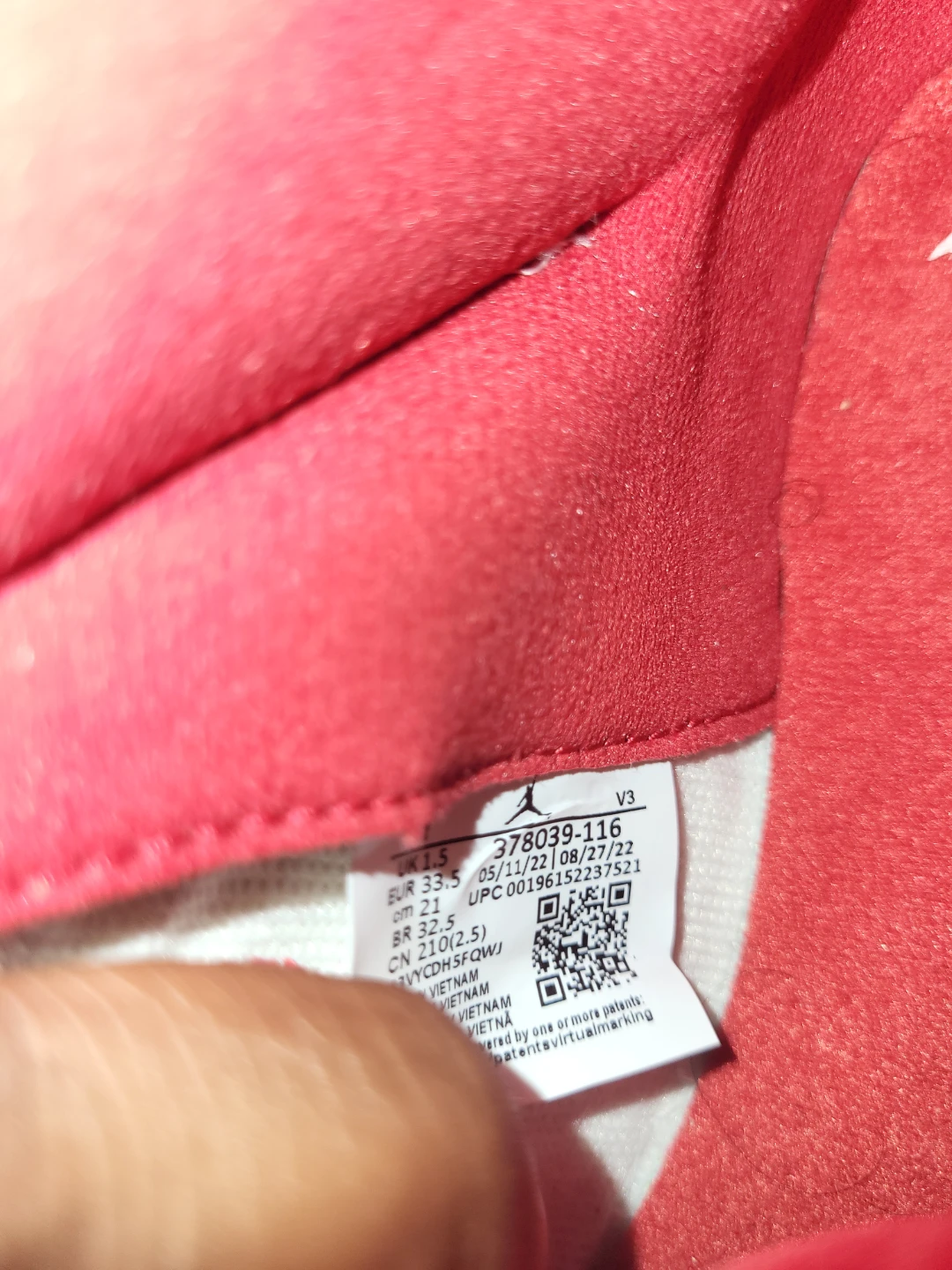 Air Jordan 11 Retro TD "Cherry" - photo 2