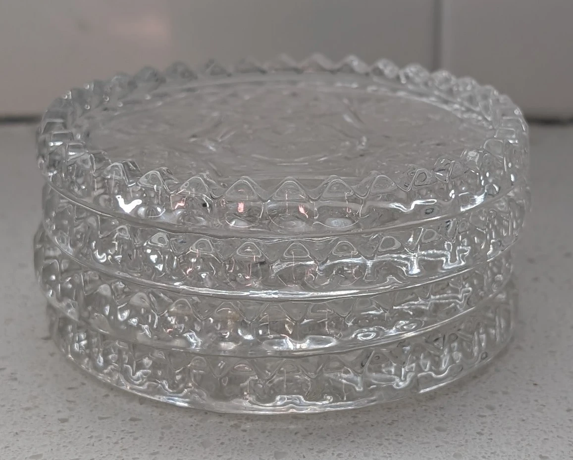 4 Glass Coasters - photo 2