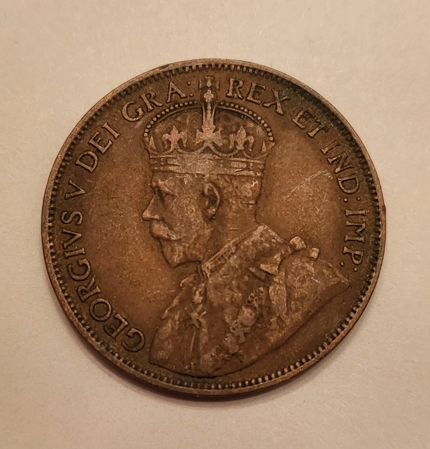 1917 Canada One Cent Coin - photo 2