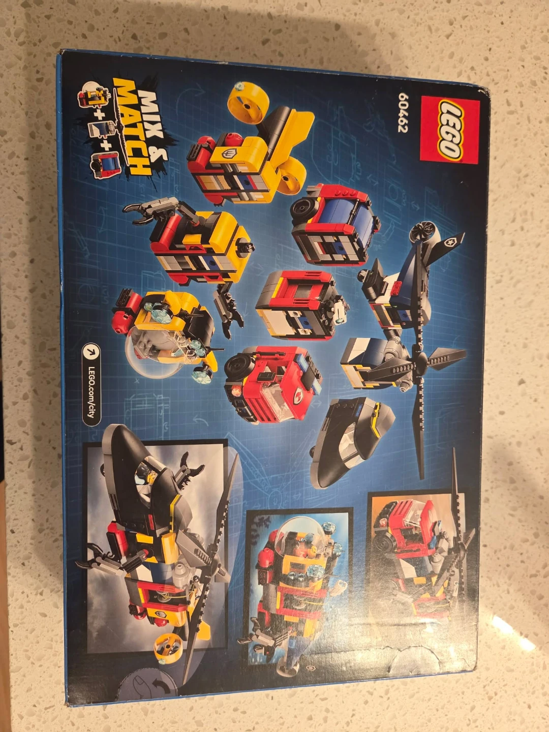 LEGO City 60462 Helicopter, Fire Truck & Submarine Remix - photo 3