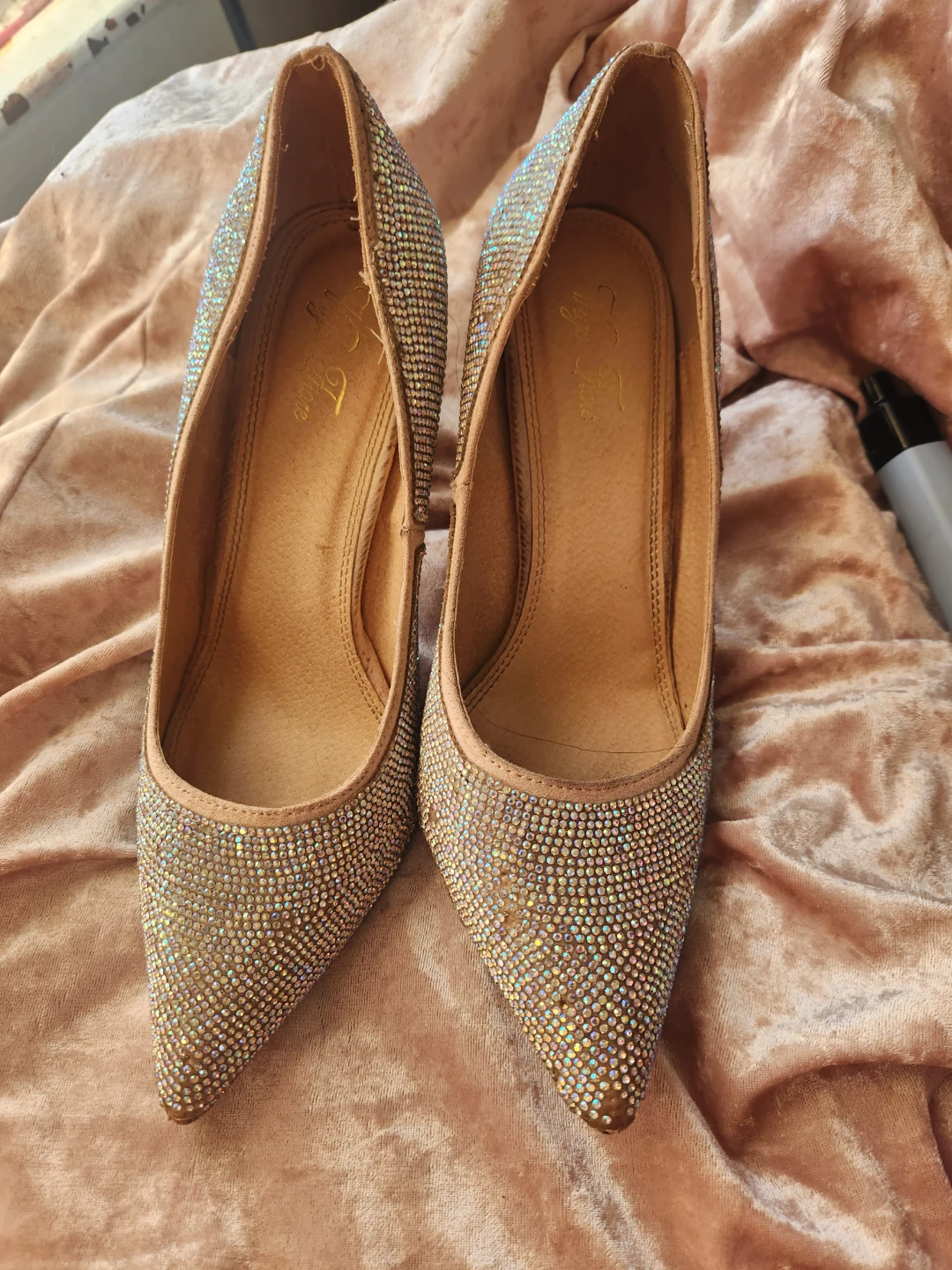 Sparkly Embellished Stiletto Heels Size 10