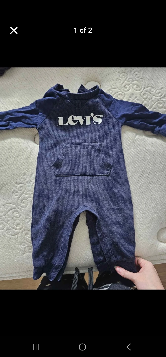 Levi's Baby Bunting Suit Navy Blue