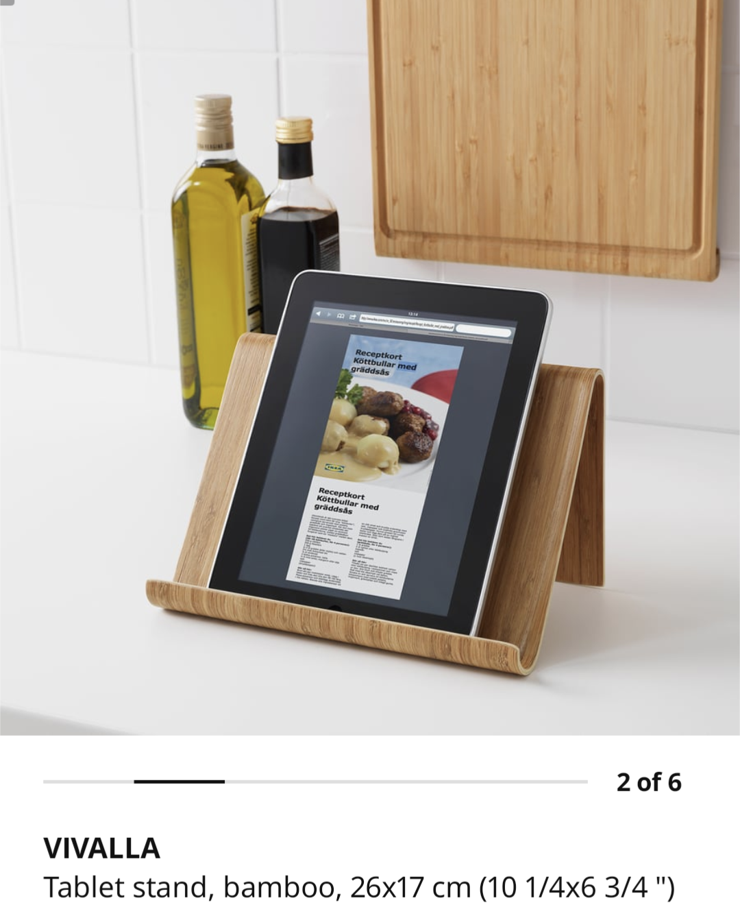 IKEA VIVALLA Tablet Stand - Bamboo - photo 3