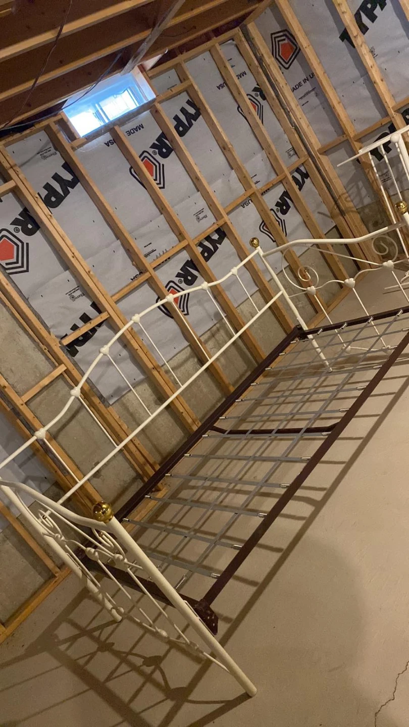 White Metal Bed Frame - photo 2