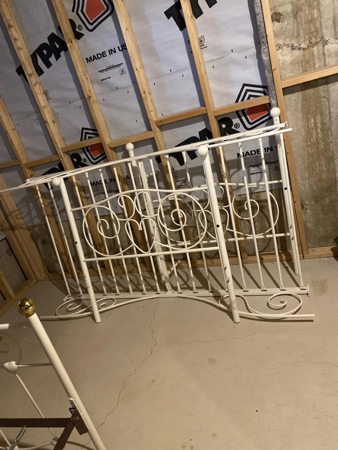 White Metal Bed Frame - photo 3