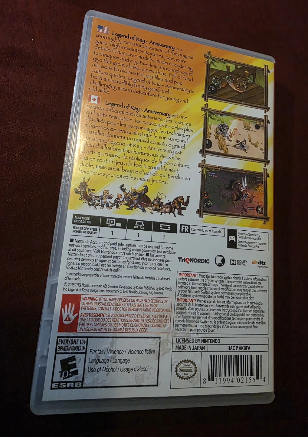 Legend of Kay: Anniversary Nintendo Switch Game - photo 2