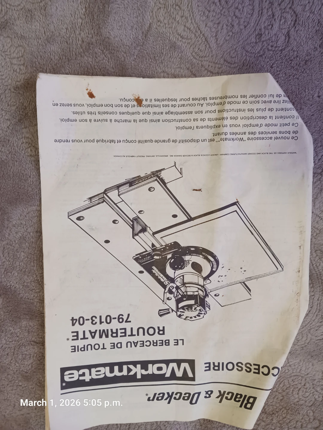 Black & Decker Workmate Routermate - photo 5
