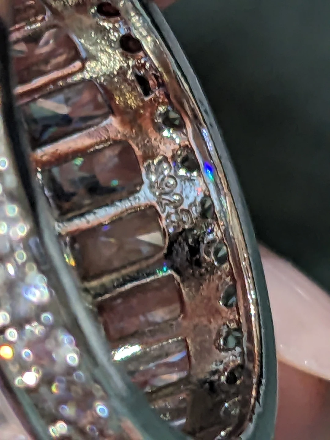 Size 8 Sterling Silver Eternity Ring - photo 3