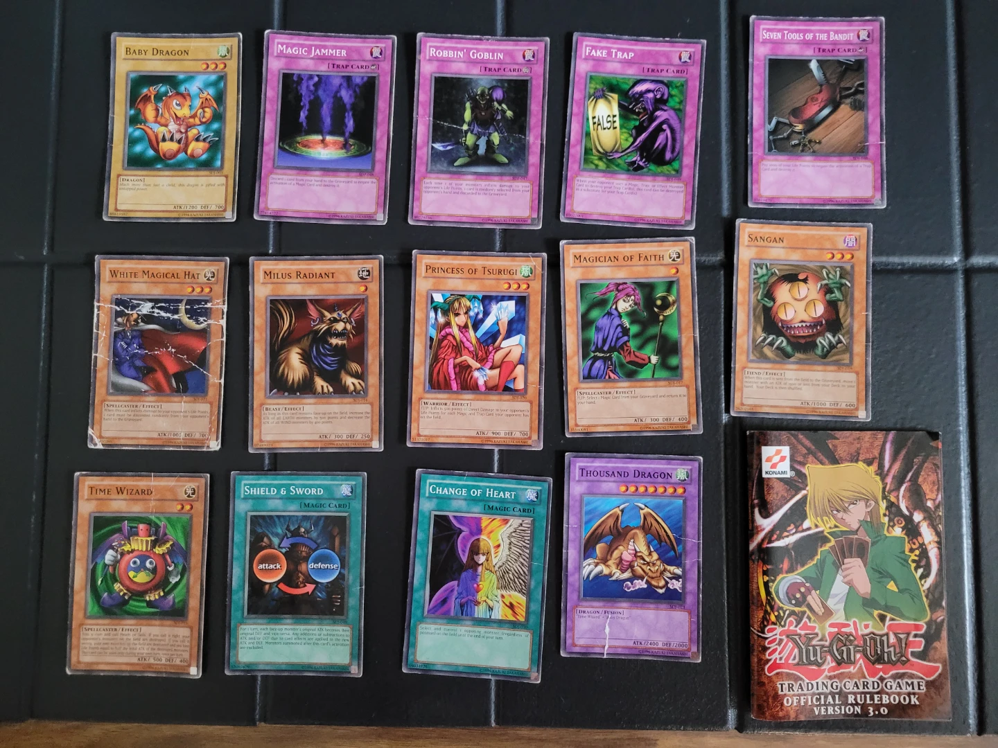 Vintage Yu-Gi-Oh Card Lot (14 Cards)
