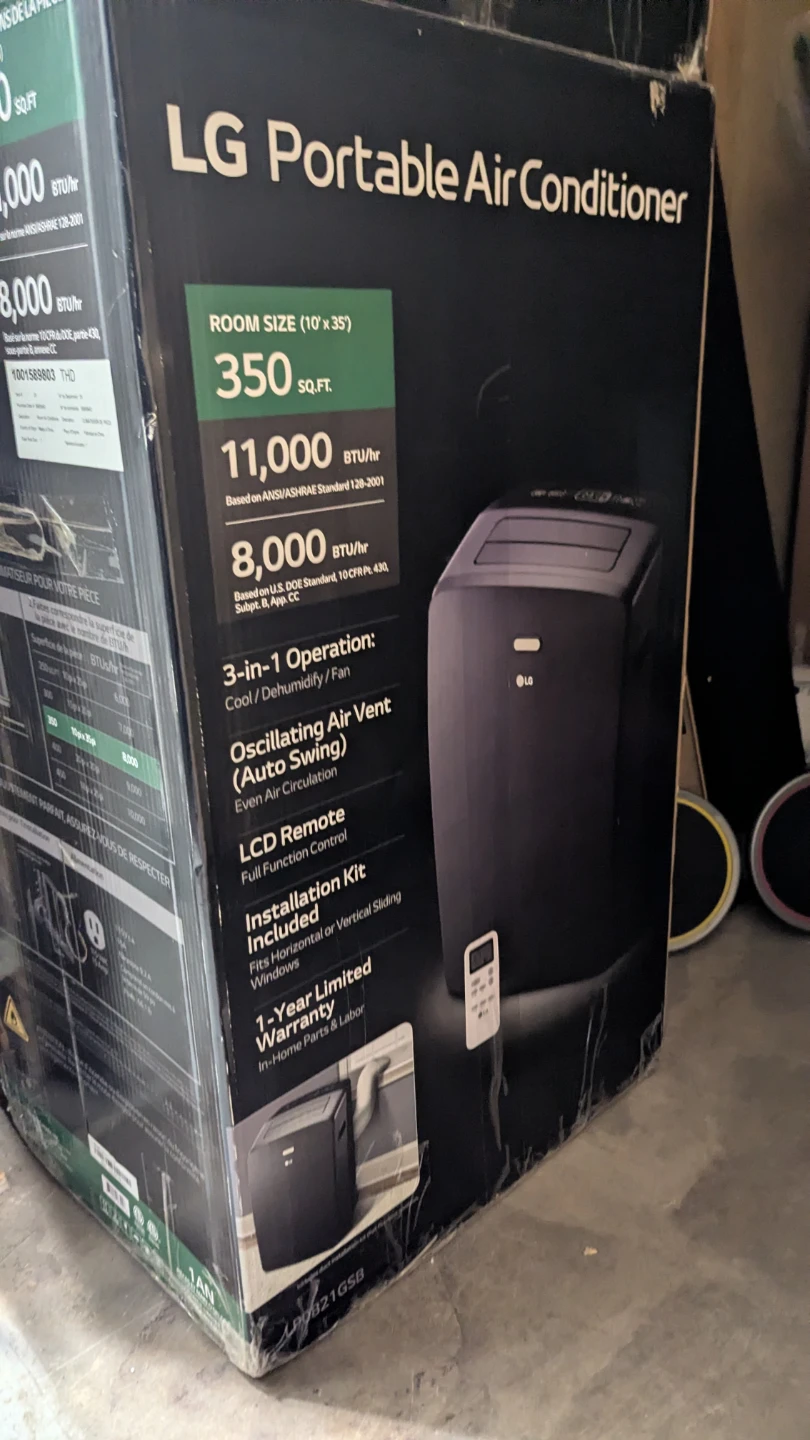 LG Portable Air Conditioner 11,000 BTU/hr