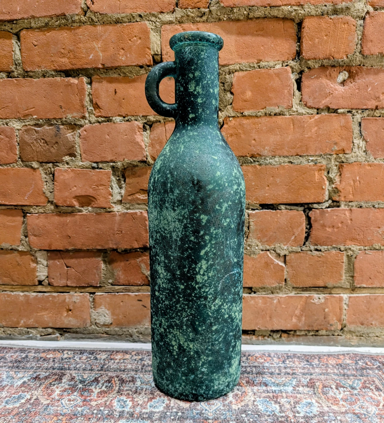 New! Large hand blown glass bottle / vase, Spain
