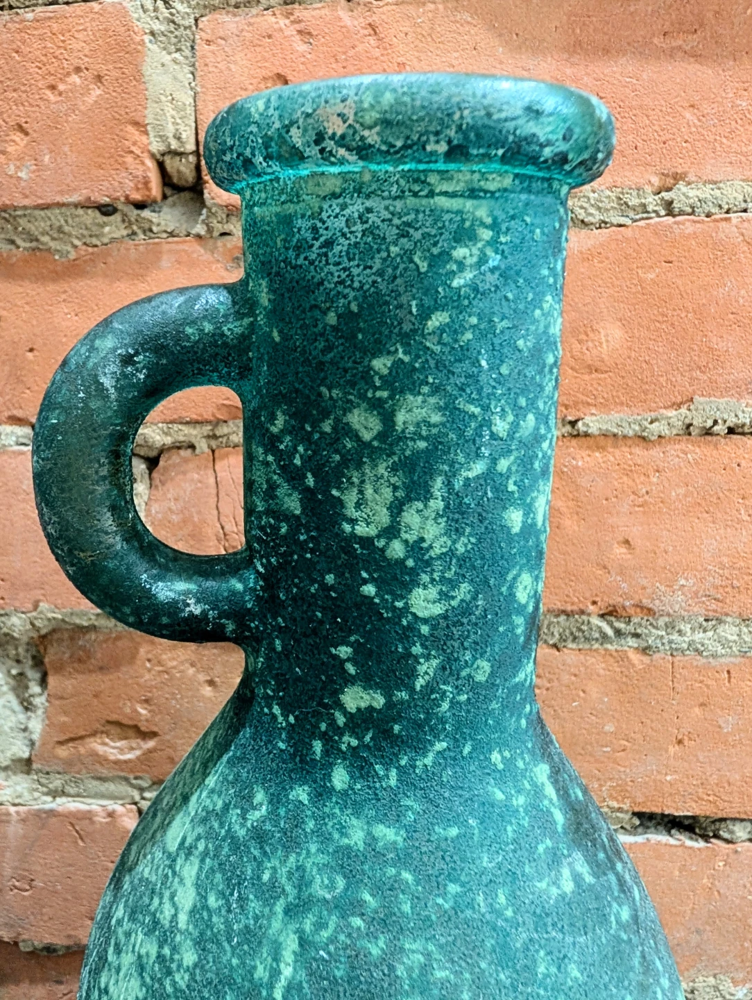 New! Large hand blown glass bottle / vase, Spain - photo 2