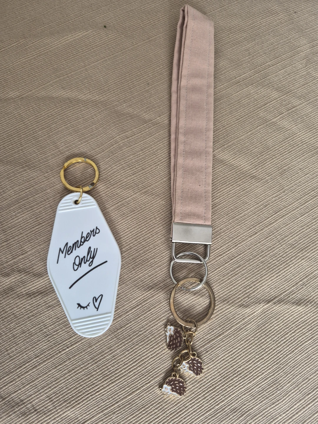 Keychain Set - Members Only & Hedgehog Charm