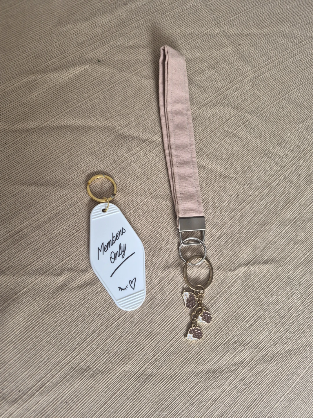 Keychain Set - Members Only & Hedgehog Charm - photo 4
