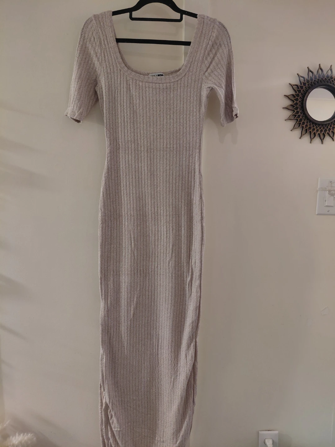 Fashion Nova Ribbed Midi Dress