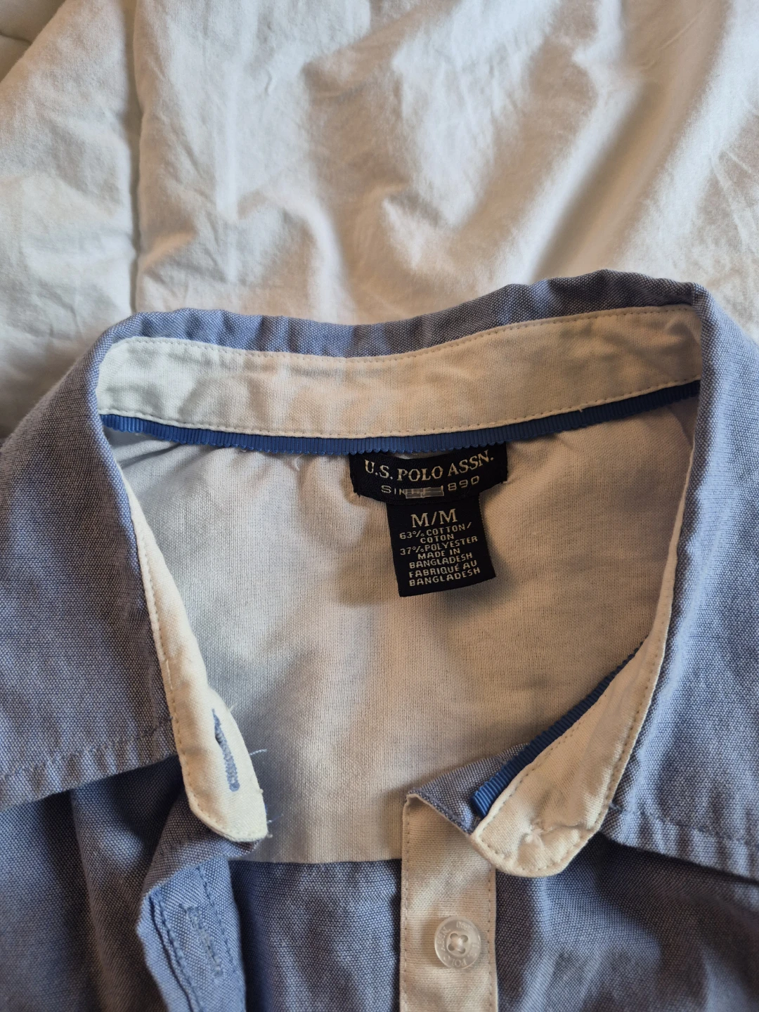 U.S. Polo Assn. Blue Button-Up Shirt - M/M
