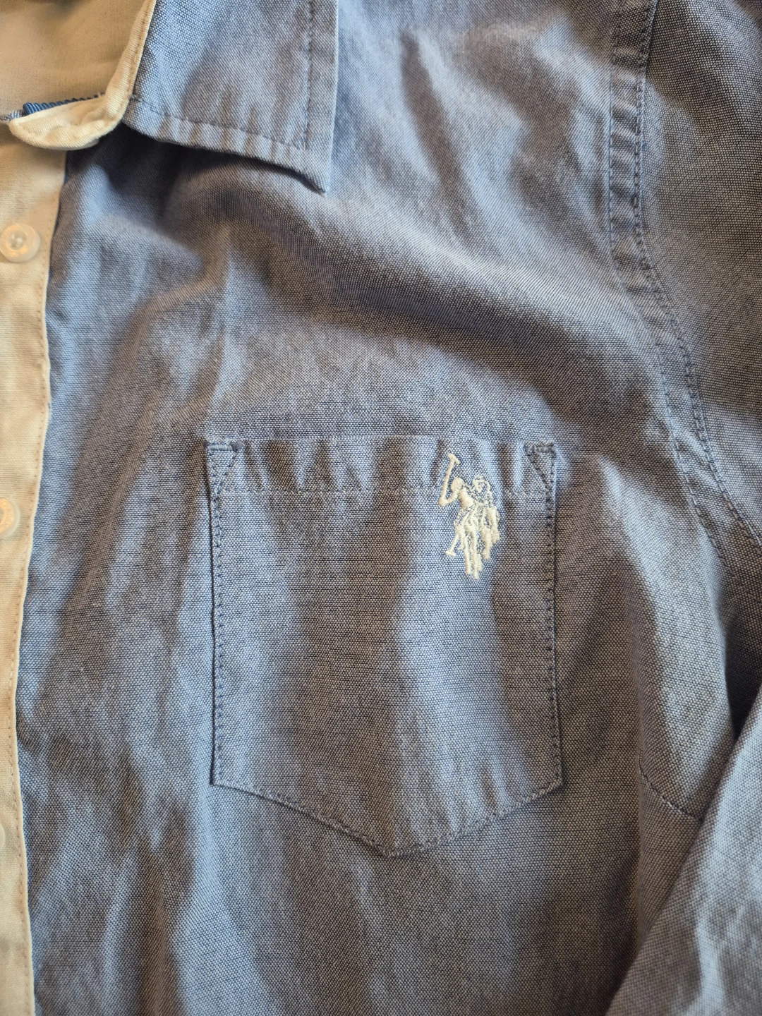 U.S. Polo Assn. Blue Button-Up Shirt - M/M - photo 3