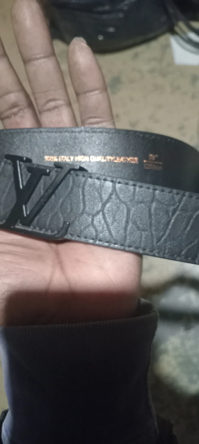 Louis Vuitton Paris Black Leather Belt