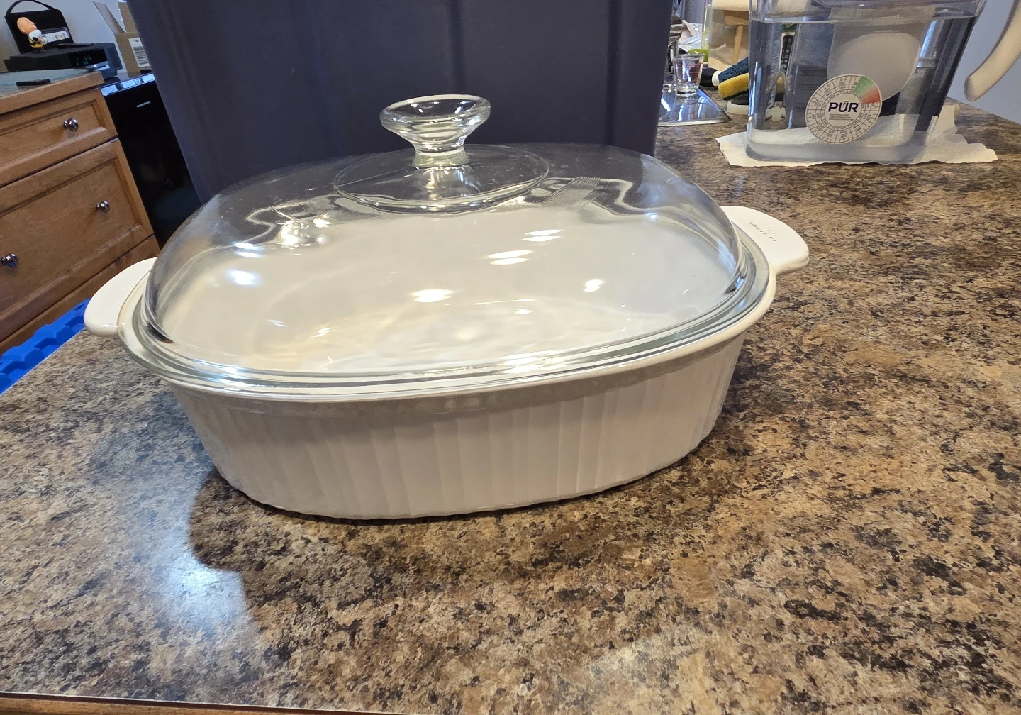 CorningWare 4L Casserole Dish with Glass Lid