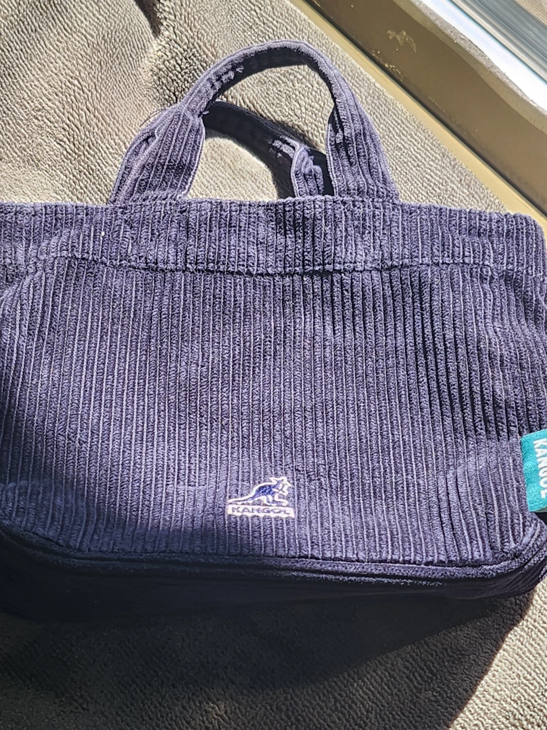 Kangol Corduroy Mini Tote Bag - Black