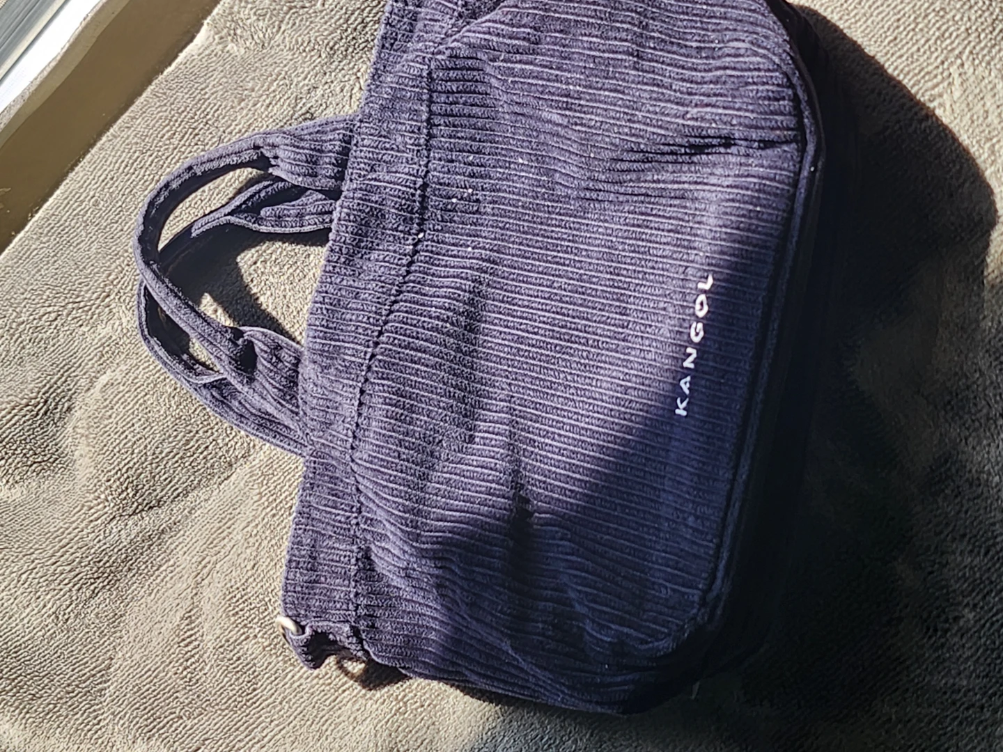 Kangol Corduroy Mini Tote Bag - Black - photo 2