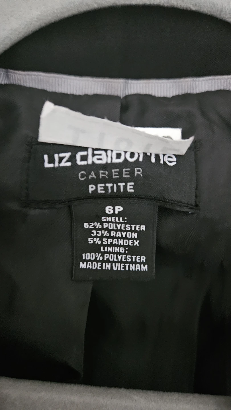 Liz Claiborne Career Petite Black Blazer - Size 6P - photo 2
