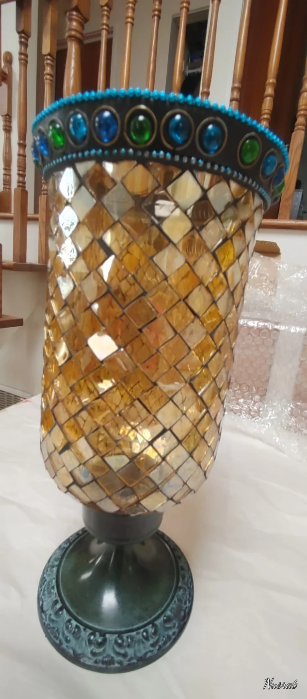 Mosaic Hurricane Candle Holders Set of 2 - photo 3