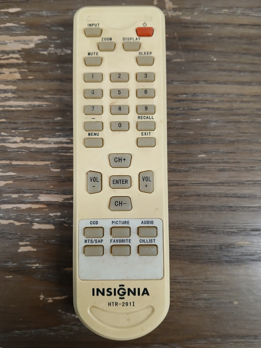 Insignia HTR-2911 TV Remote Control