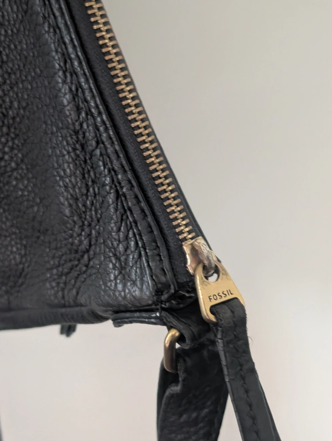 Fossil Black Leather Shoulder/ Crossbody Bag - photo 3