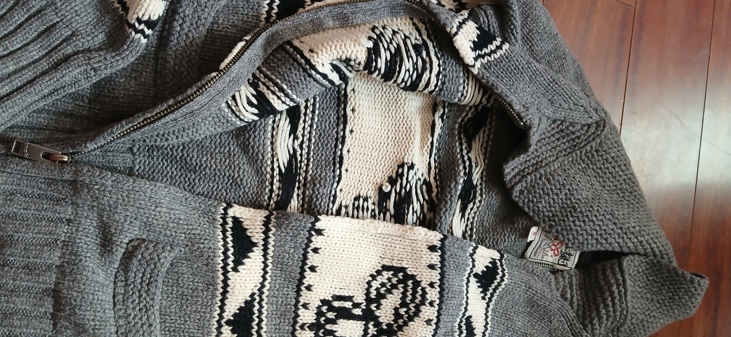 TNA "Sportswear" Grey Zip-Up Sweater - photo 3