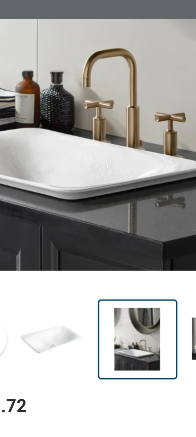 Kohler White Ceramic Sink Basin - photo 4