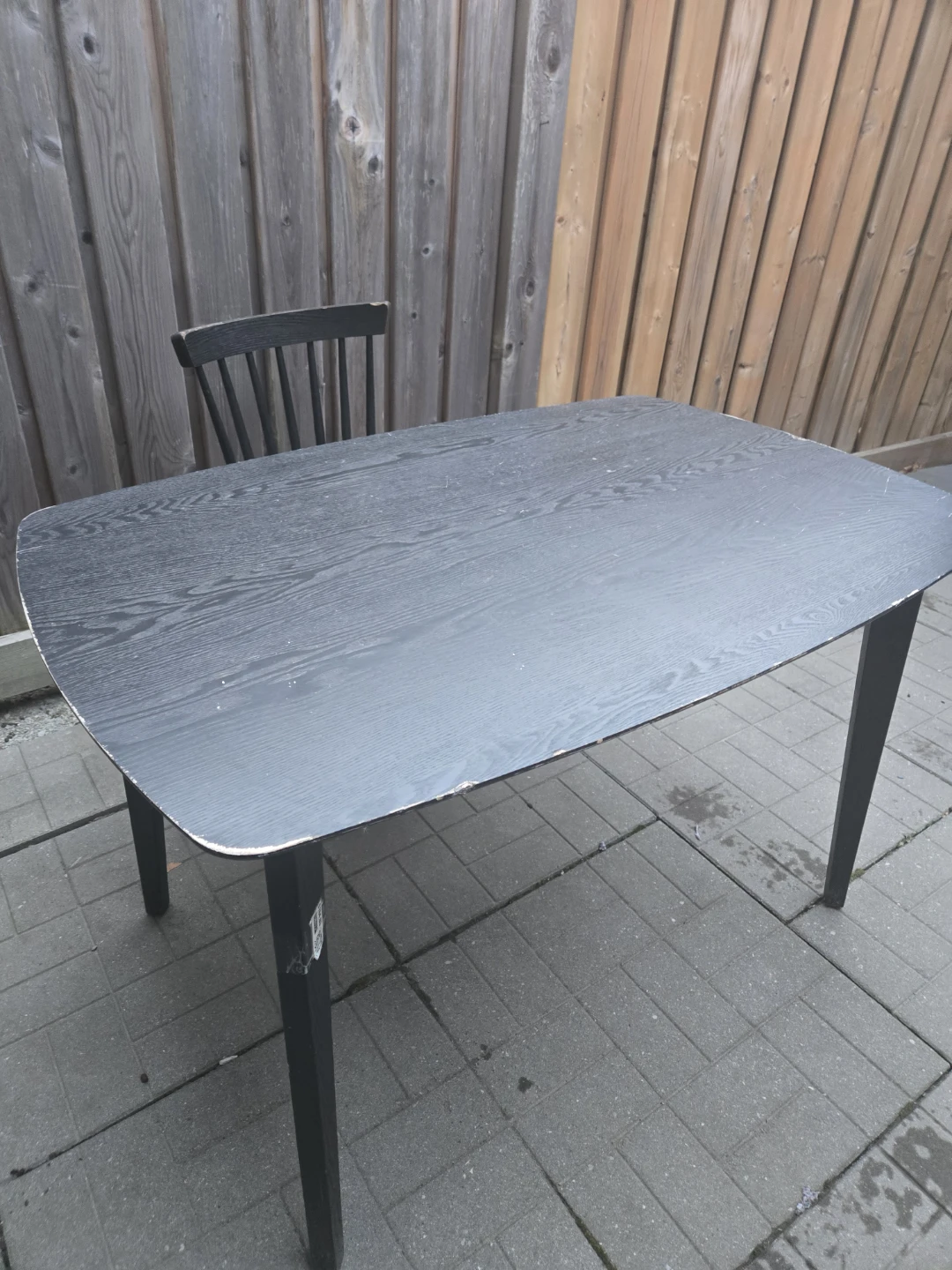 Black Table and 2 chairs set - photo 3