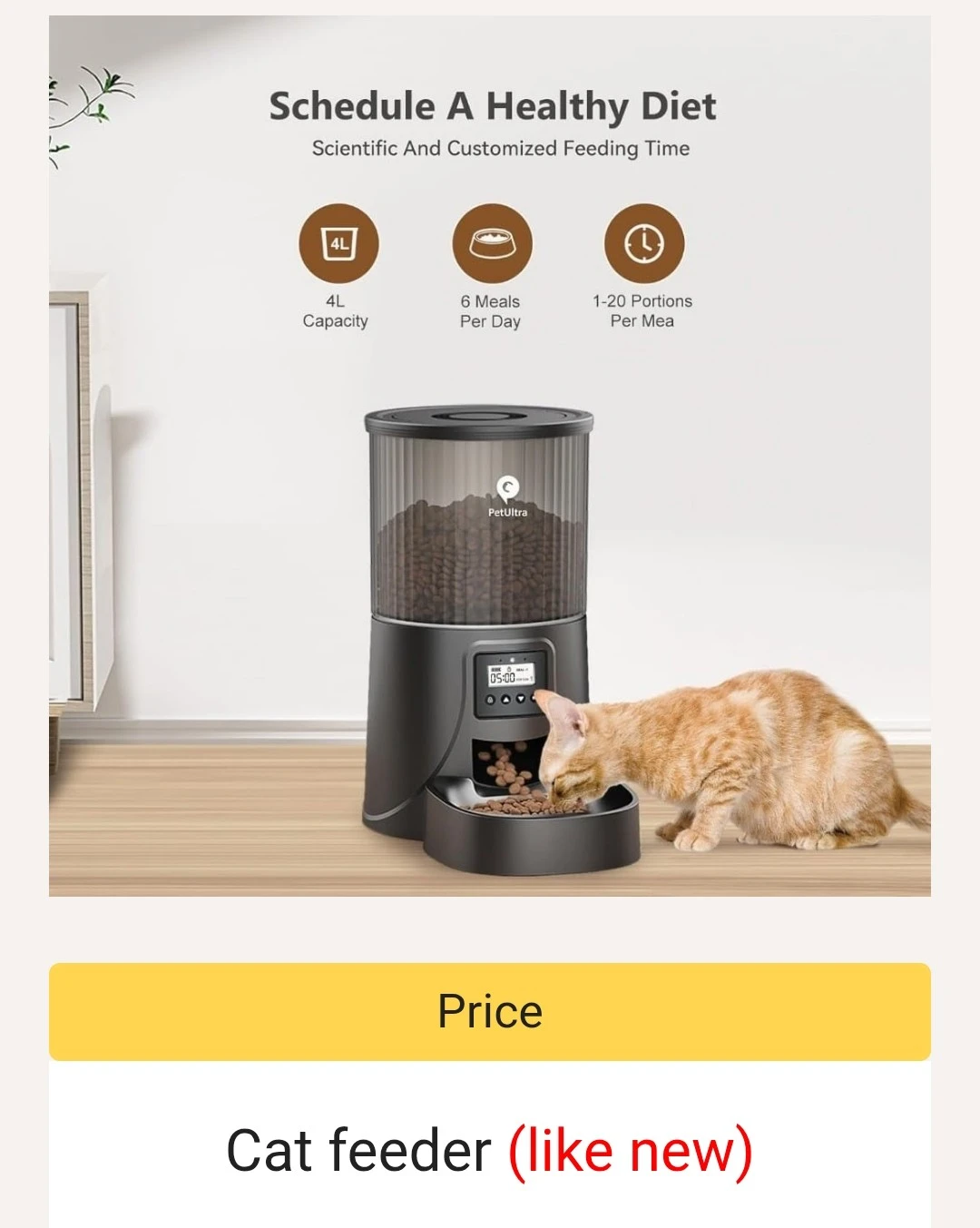 Smart Cat Feeder - 8L Capacity - photo 2