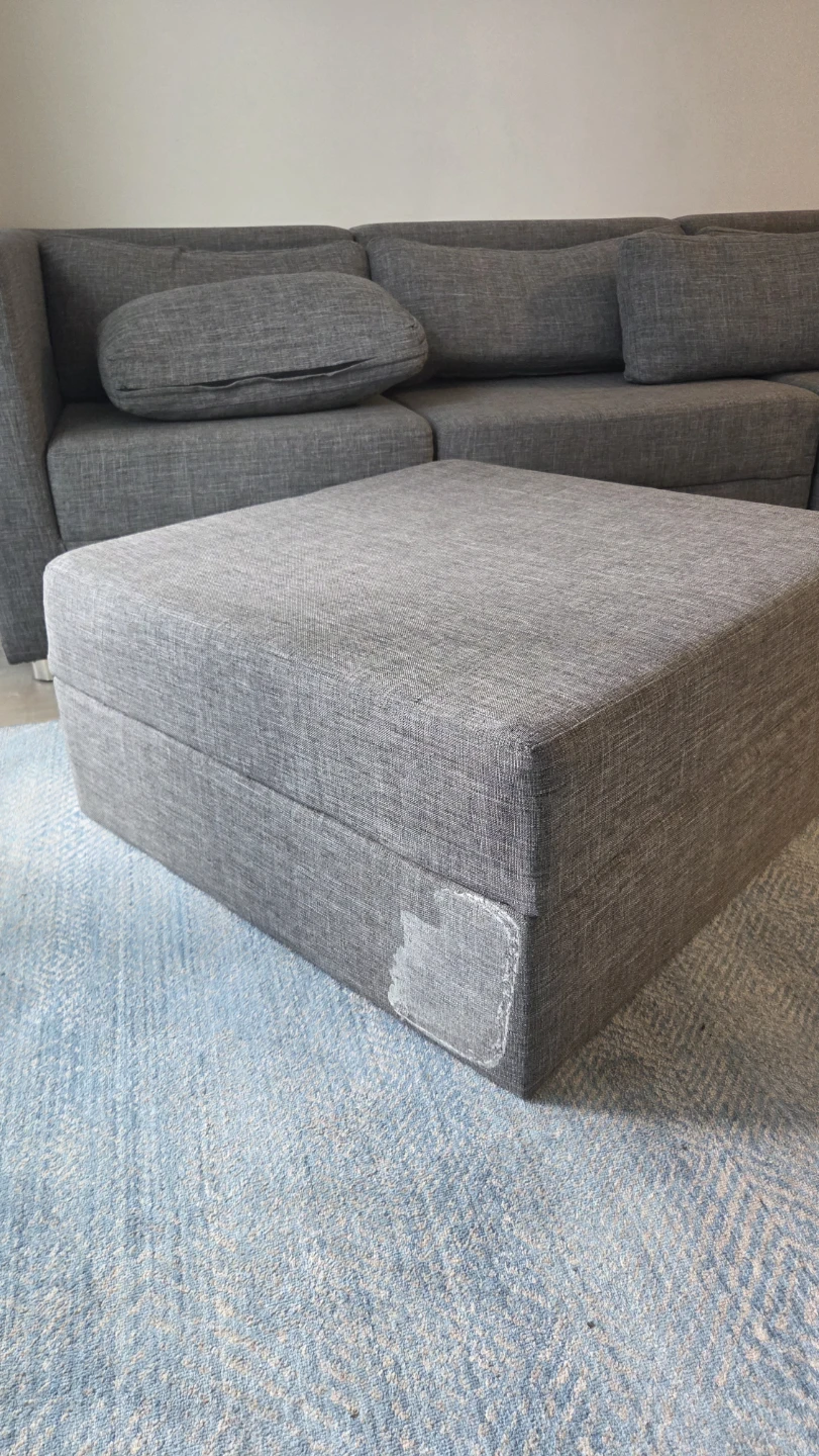 Grey Sectional Sofa with Ottoman - photo 5