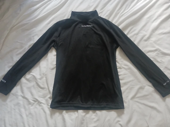 Black Long Sleeve Mock Neck Top