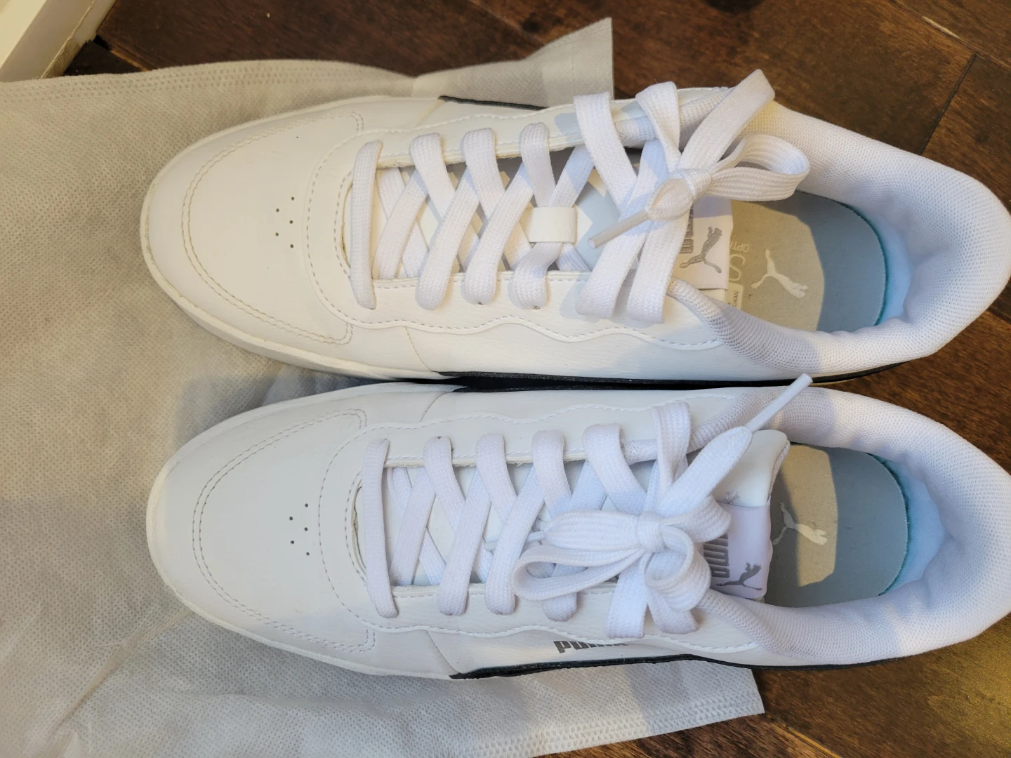 Puma White Leather Sneakers Women's Size 7.5 - photo 2