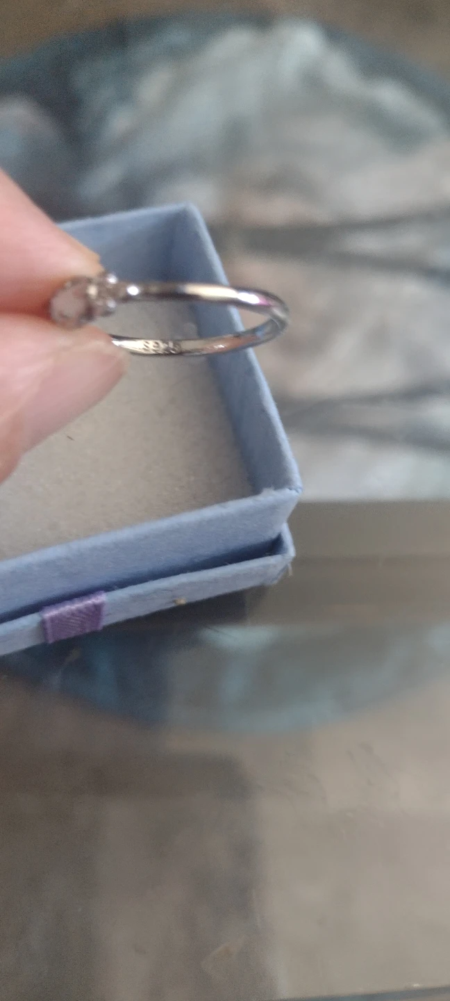 Sterling Silver Ring with Clear Stones - photo 2
