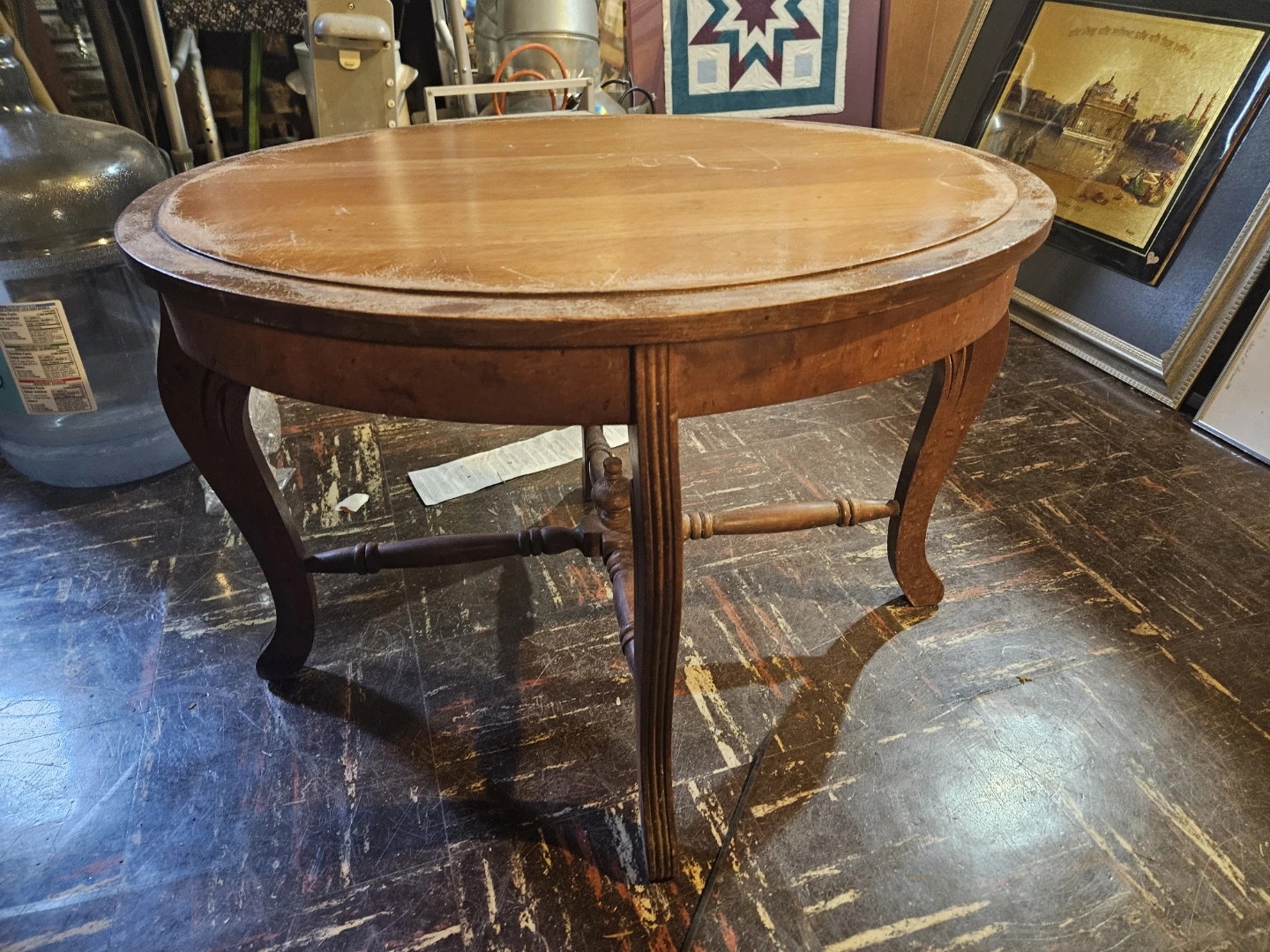Wooden End Table with Cutting Board Top - photo 4