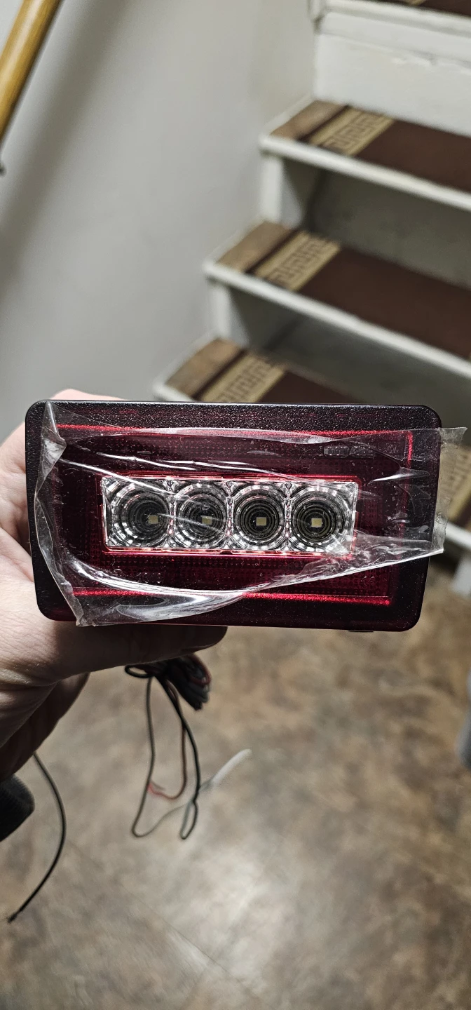 LED Tail Light Assembly - Red/White/Green