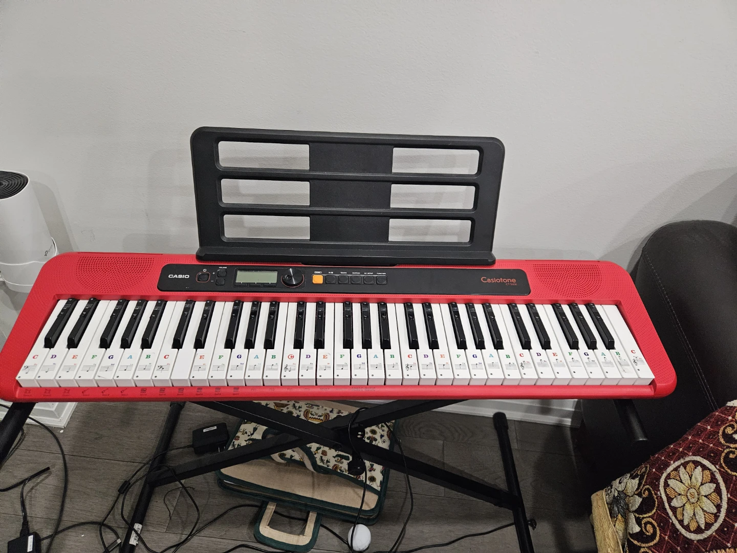Casio Casiotone CT-S200 Red 61-Key Keyboard