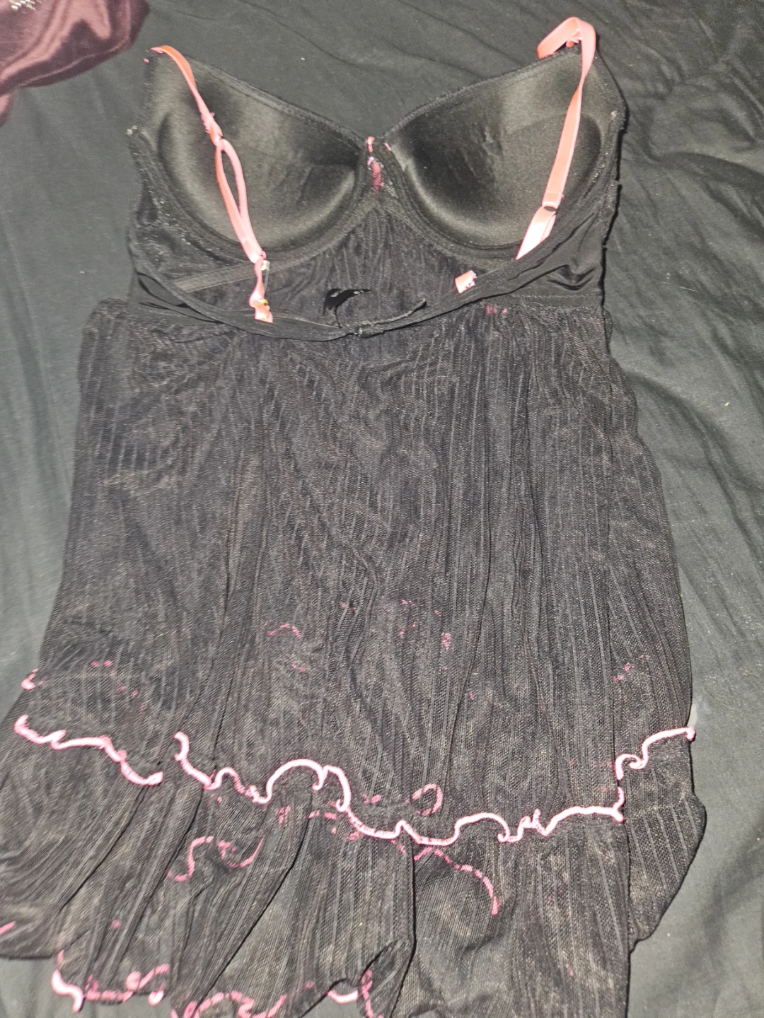 Black Babydoll with Pink Trim - M/M/M - photo 3
