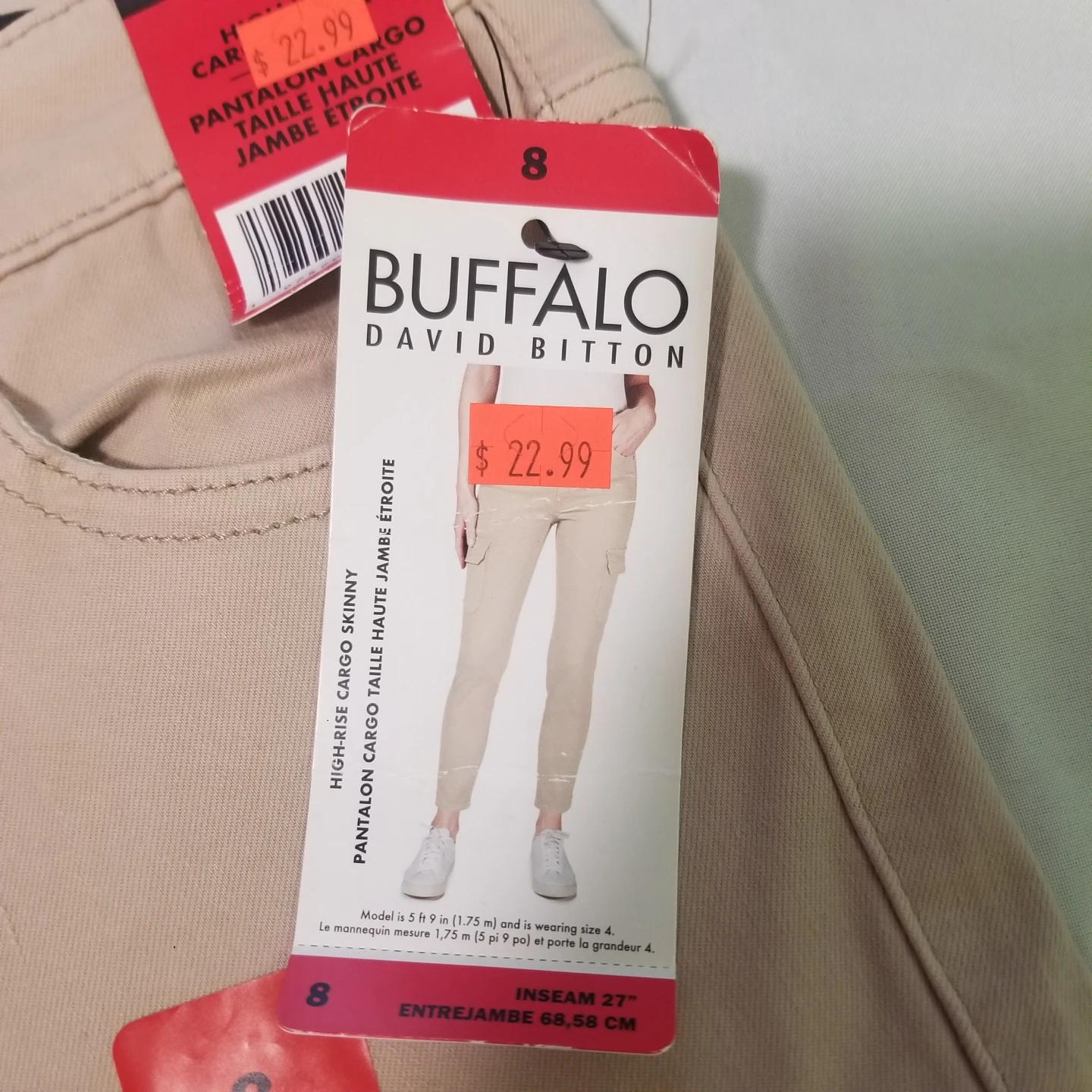 Brand new Women's High Rise Cargo Skinny Jeans - photo 2