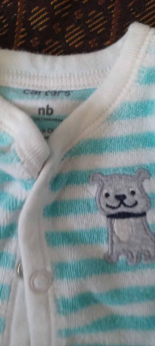 Carter's Newborn "nb" Striped Sleepers (2-Pack)