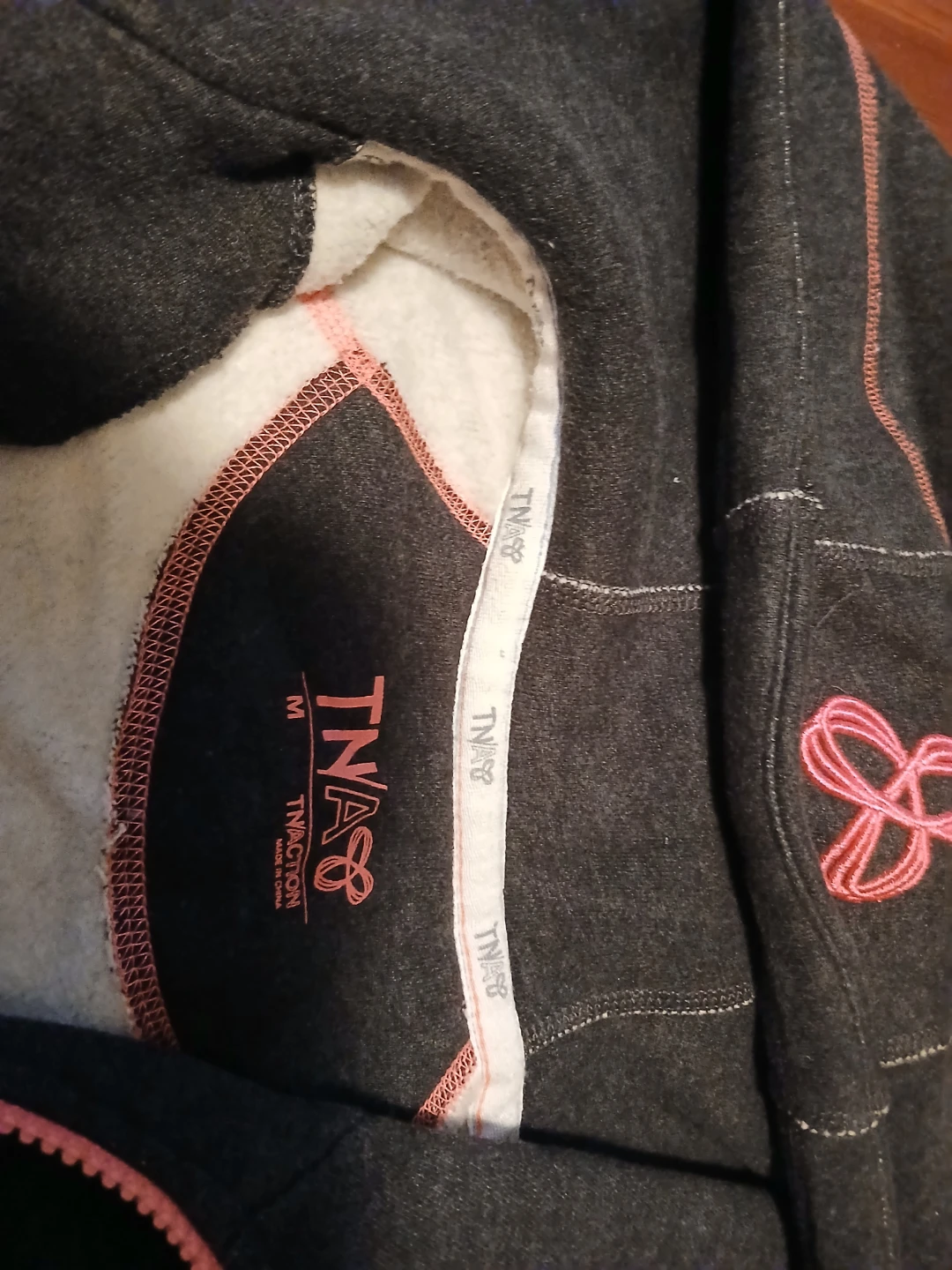 TNA Hoodie - Charcoal Grey, Size M - photo 2