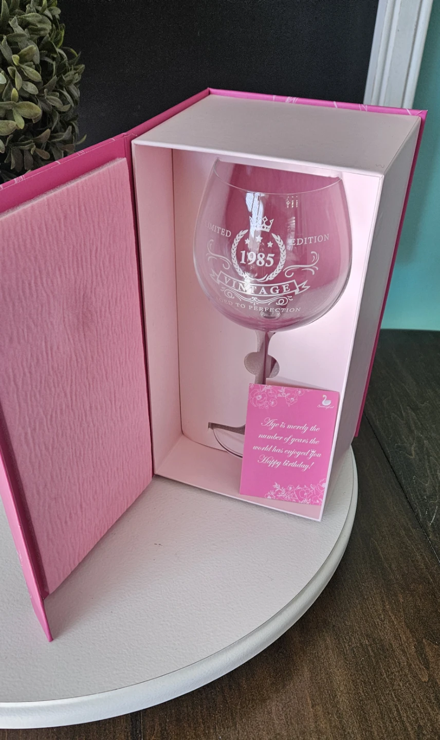 1985 vintage wine glass
