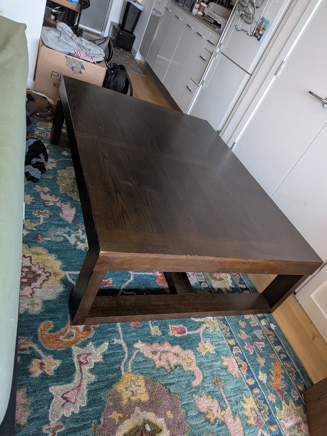 Wooden coffee table and matching end tables - photo 3