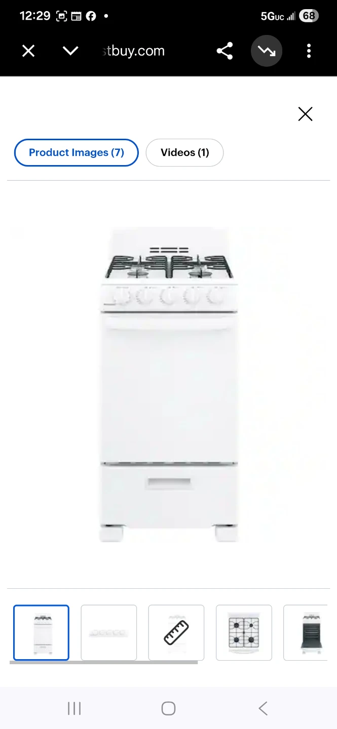 Hotpoint - 2.3 Cu. Ft. Freestanding Gas Range - White